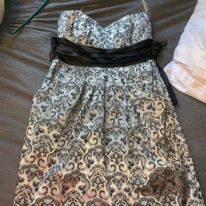 Black and silver dress